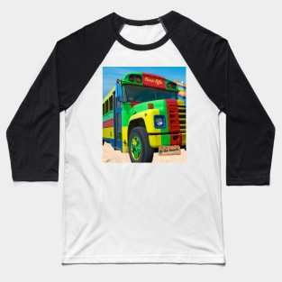 Take a Rasta Style Bus to the Beach Baseball T-Shirt